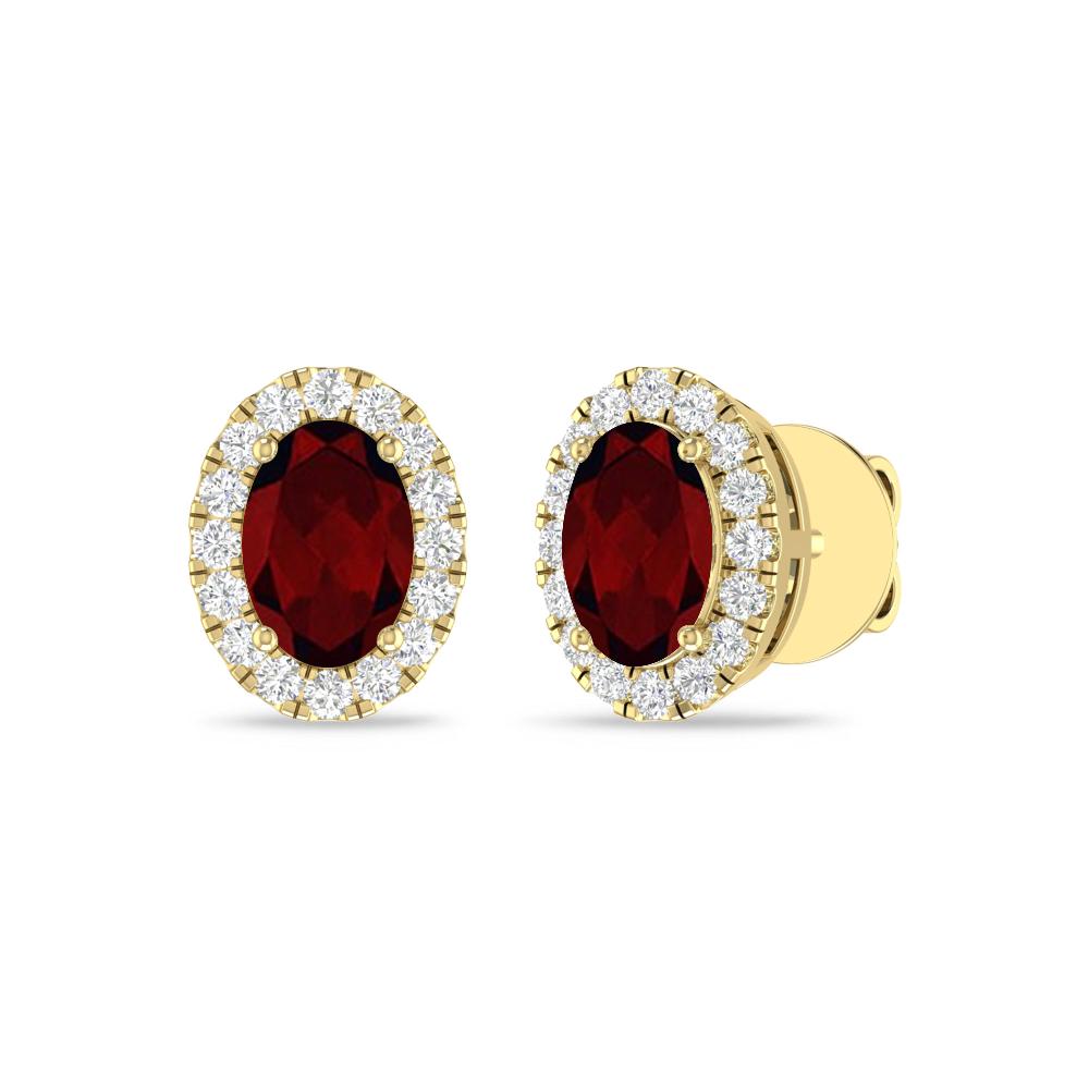 Yellow Gold - Garnet