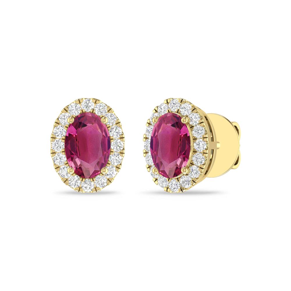 Yellow Gold - Pink Tourmaline