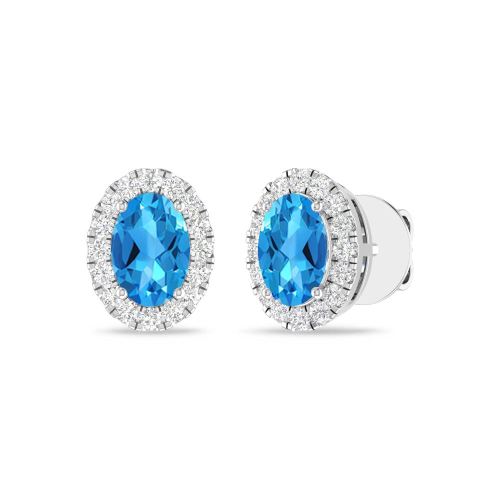 White Gold - Blue Topaz