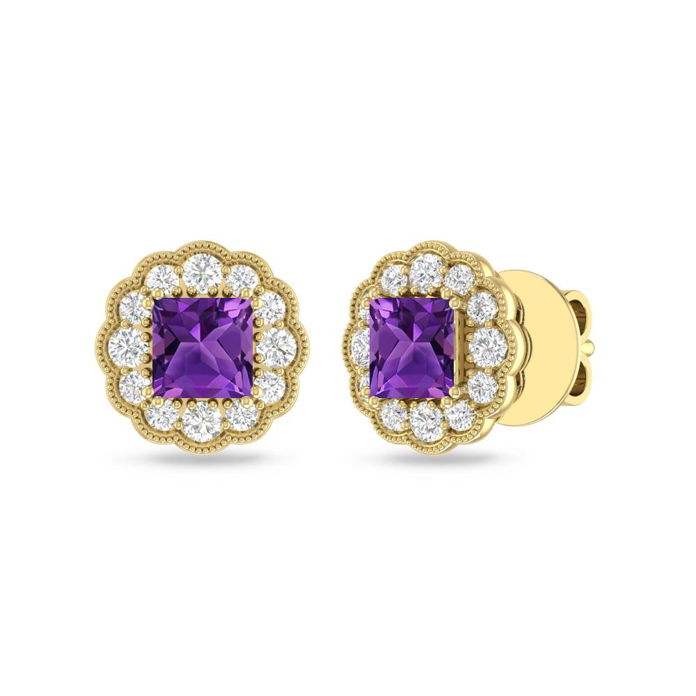 Yellow Gold - Amethyst