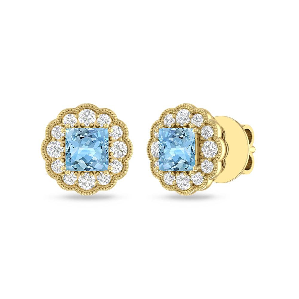 Yellow Gold - Aquamarine