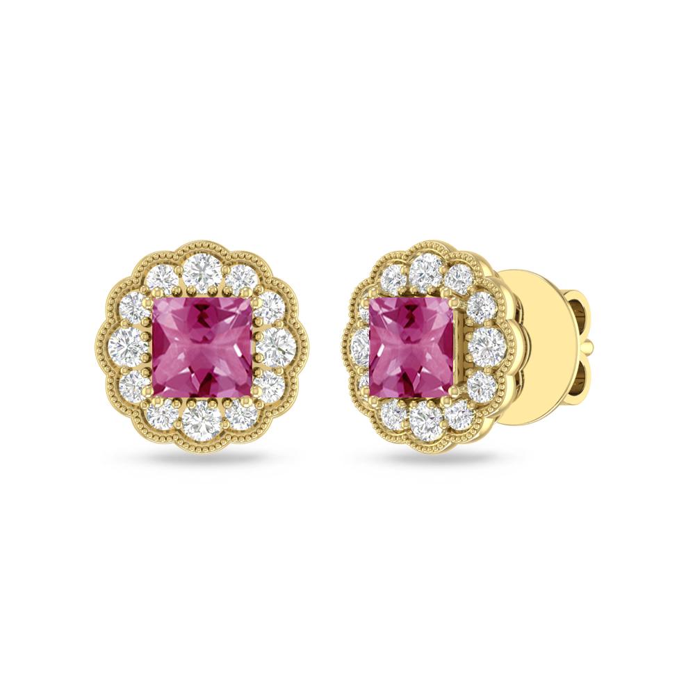 Yellow Gold - Pink Tourmaline