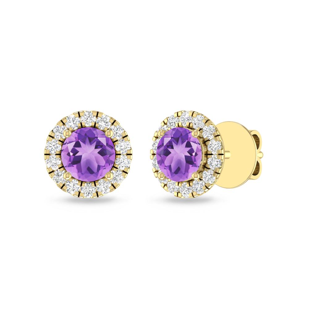 Yellow Gold - Amethyst