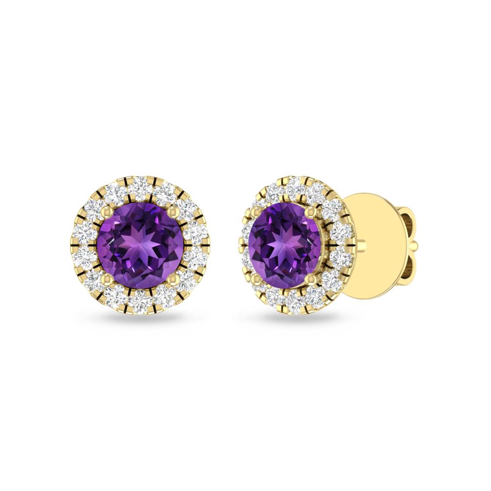 Yellow Gold - Amethyst