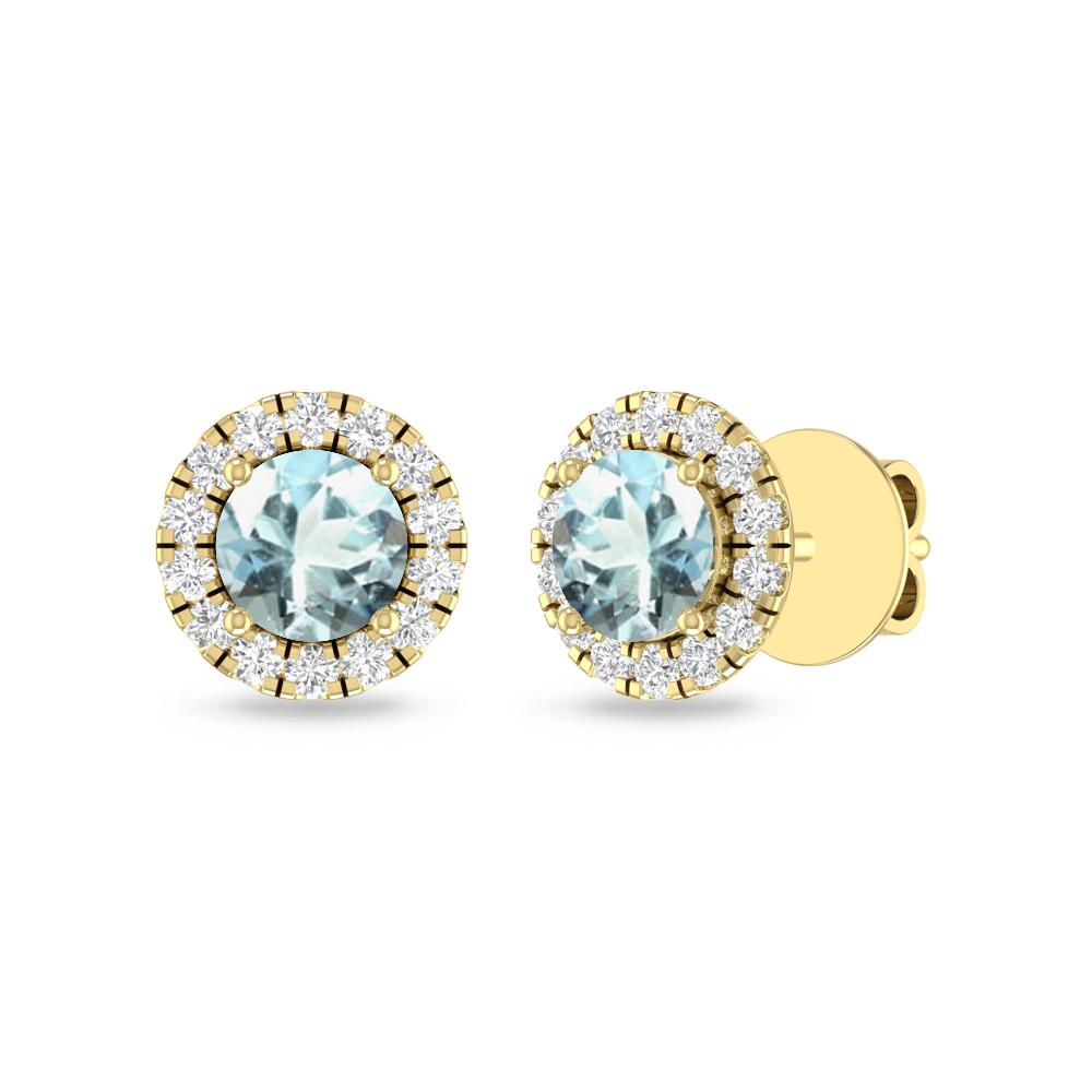 Yellow Gold - Aquamarine