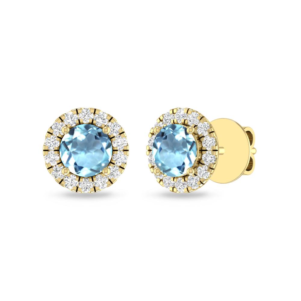 Yellow Gold - Aquamarine