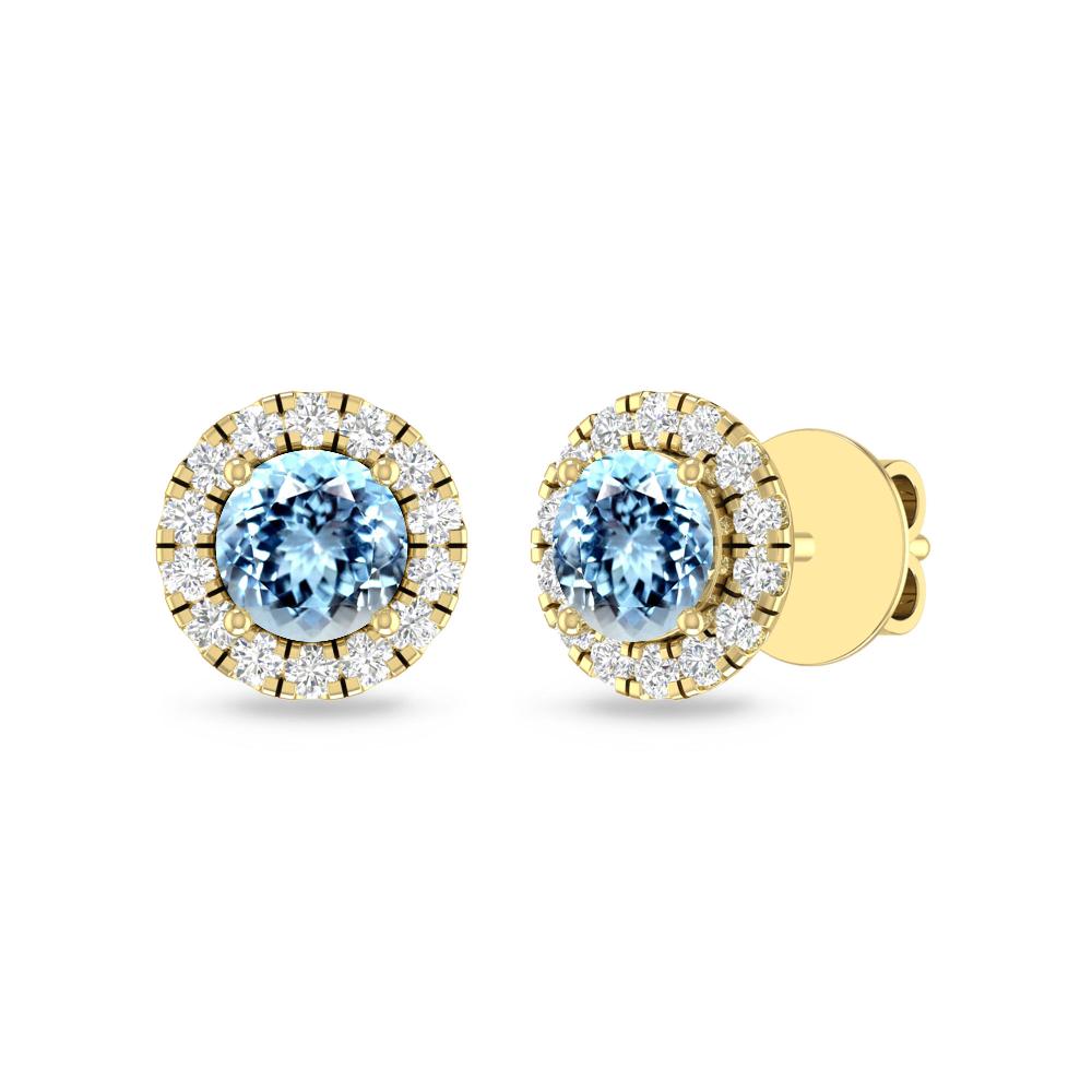 Yellow Gold - Aquamarine