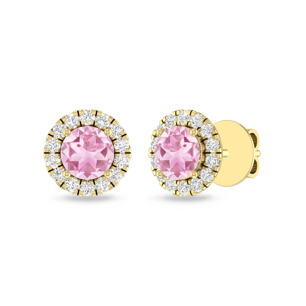 Yellow Gold - Pink Tourmaline