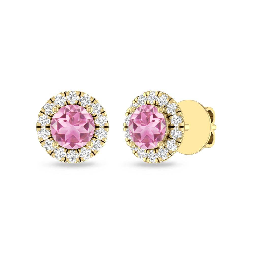 Yellow Gold - Pink Tourmaline