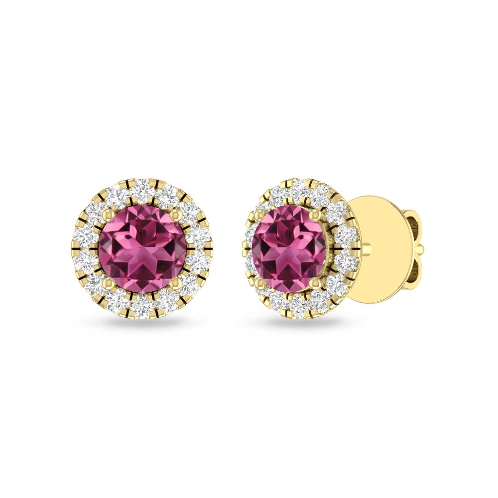 Yellow Gold - Pink Tourmaline