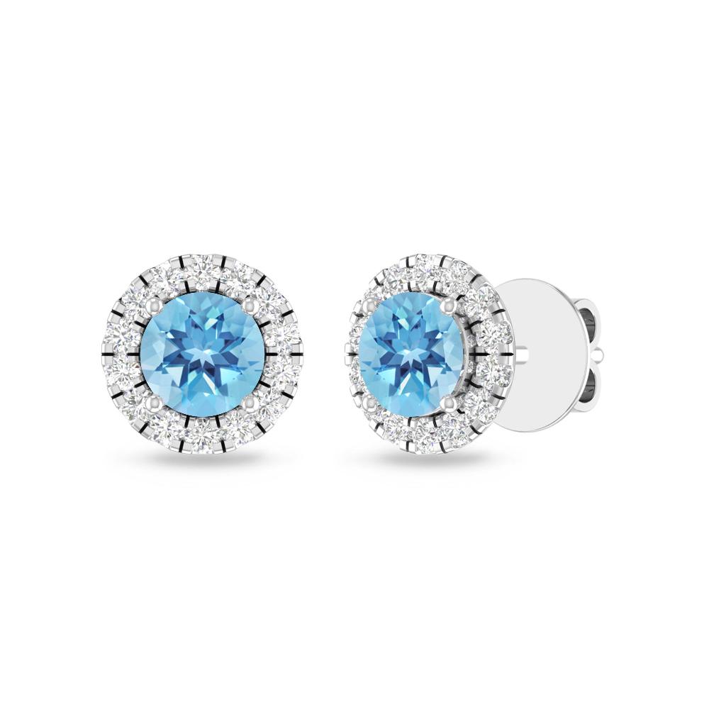 White Gold - Blue Topaz