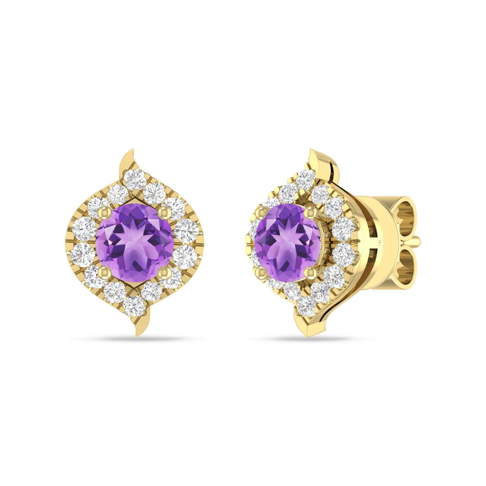 Yellow Gold - Amethyst