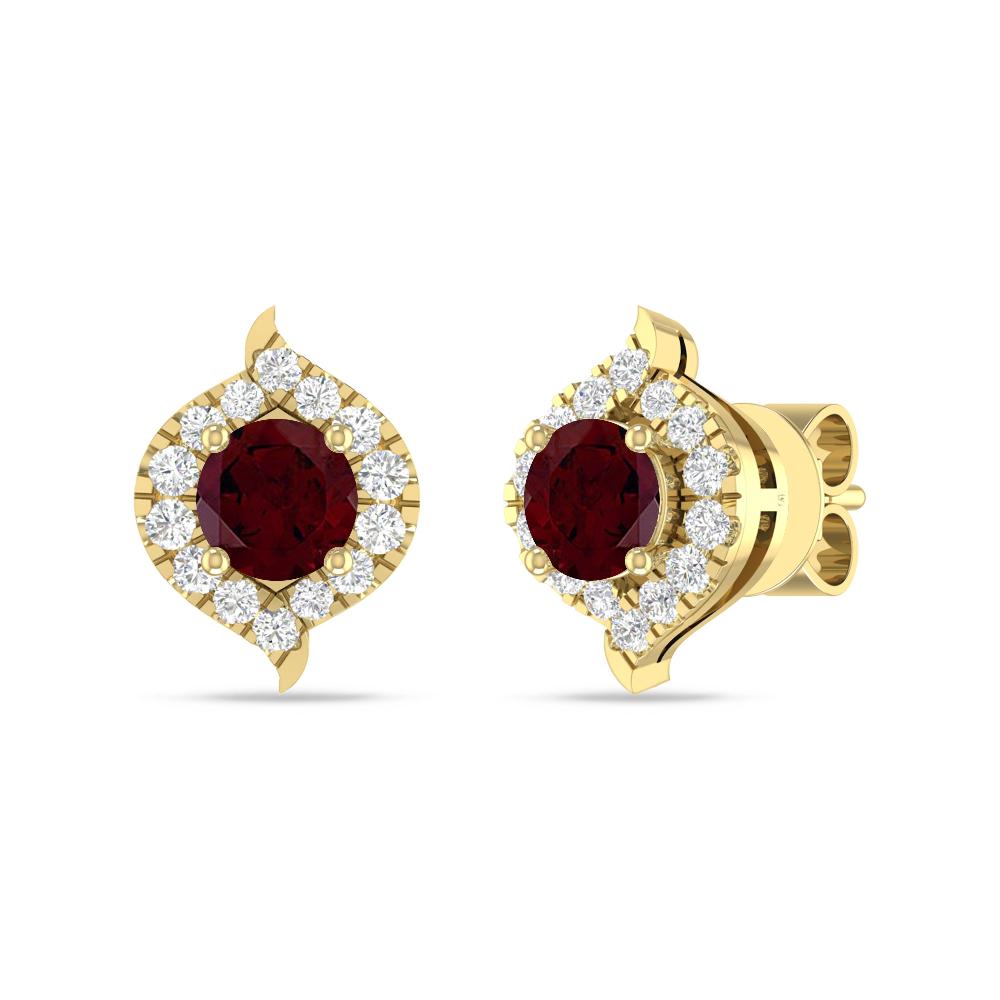 Yellow Gold - Garnet