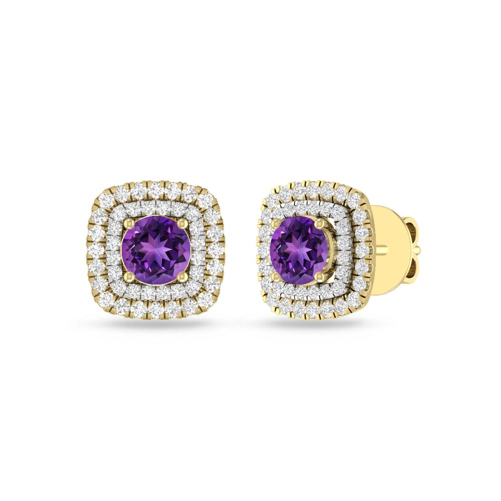 Yellow Gold - Amethyst