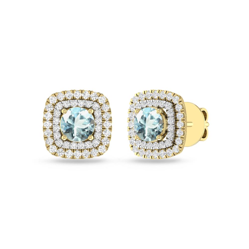 Yellow Gold - Aquamarine