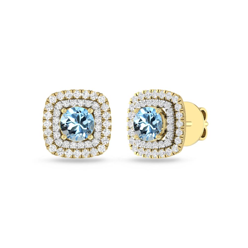 Yellow Gold - Aquamarine
