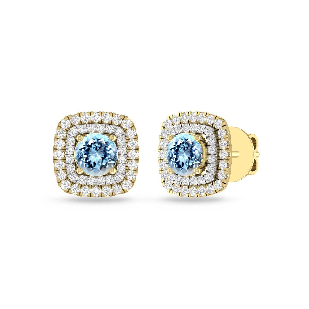 Yellow Gold - Aquamarine