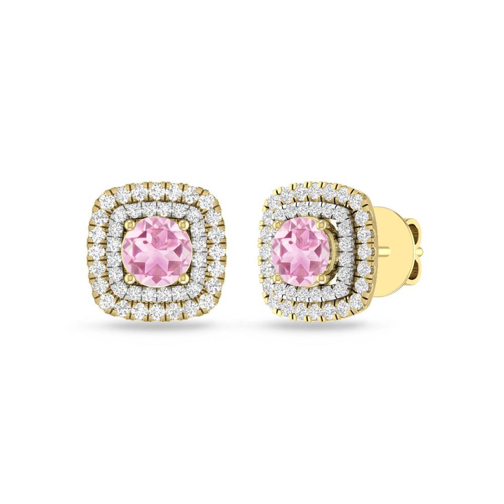 Yellow Gold - Pink Tourmaline