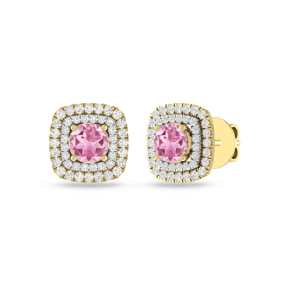 Yellow Gold - Pink Tourmaline
