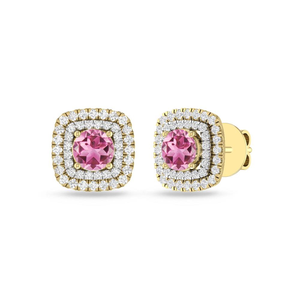 Yellow Gold - Pink Tourmaline