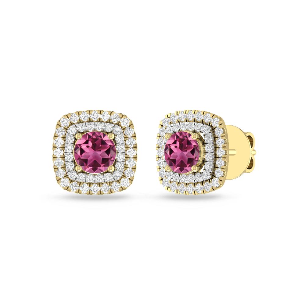 Yellow Gold - Pink Tourmaline