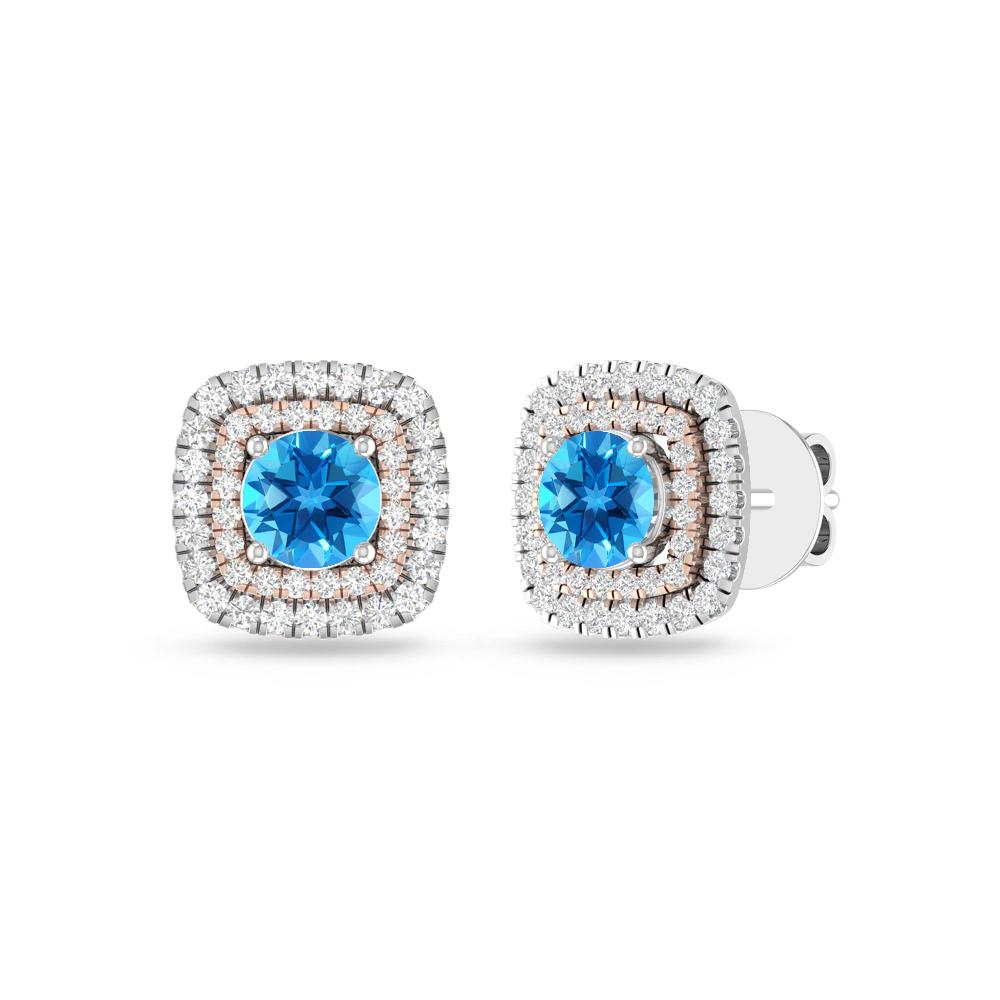 White Gold - Blue Topaz