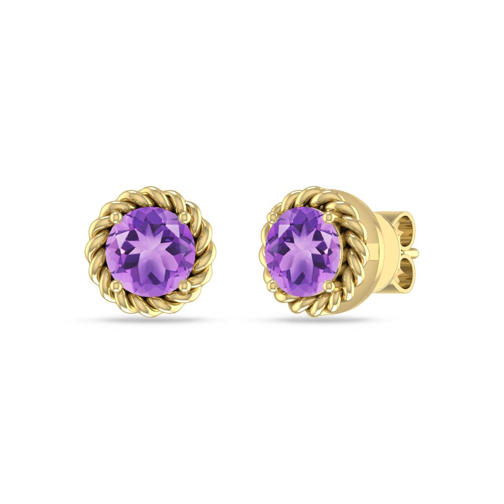 Yellow Gold - Amethyst