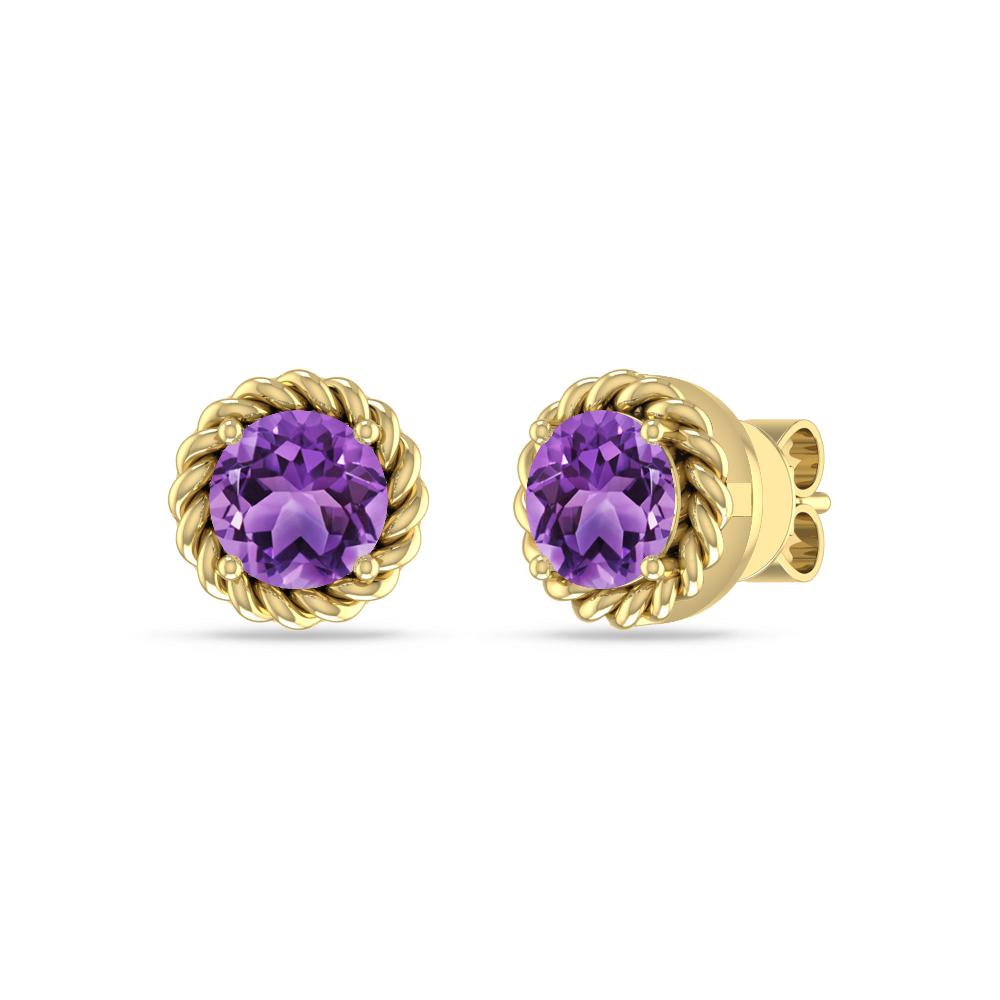 Yellow Gold - Amethyst