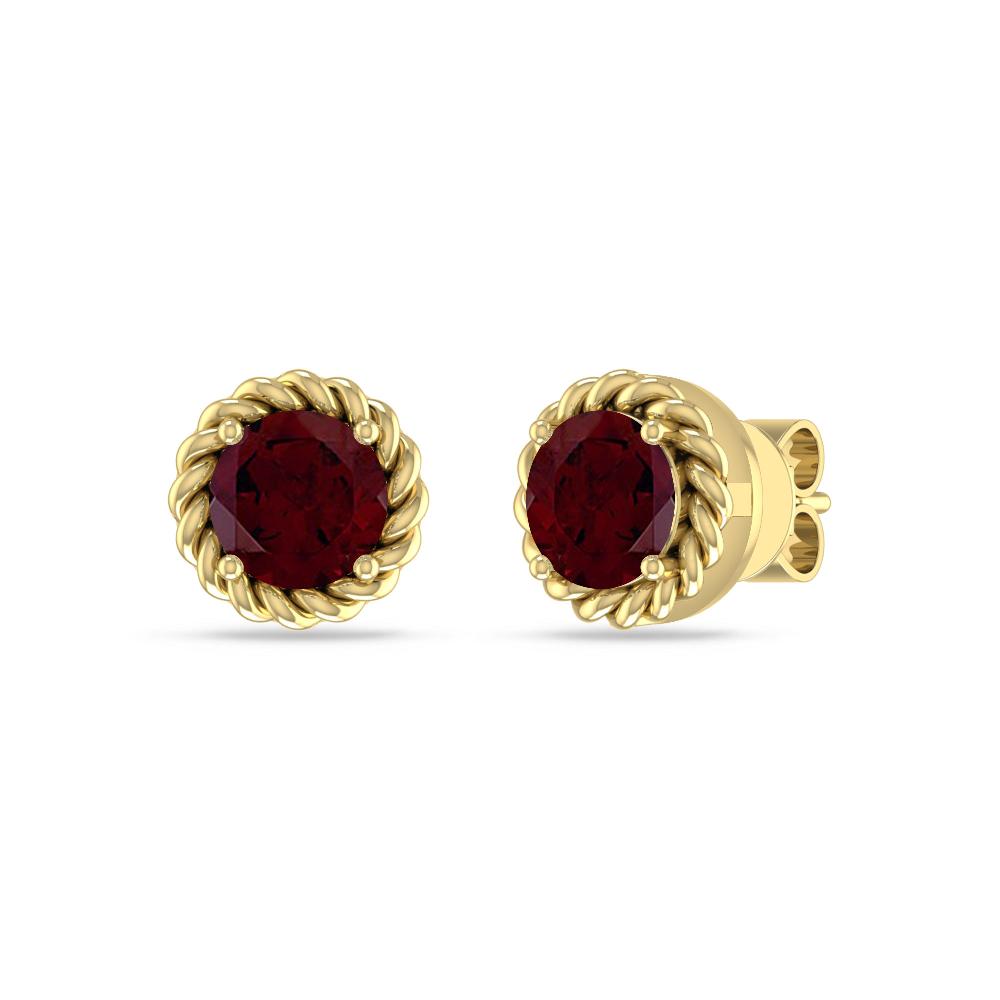 Yellow Gold - Garnet