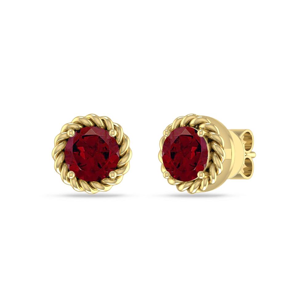 Yellow Gold - Garnet