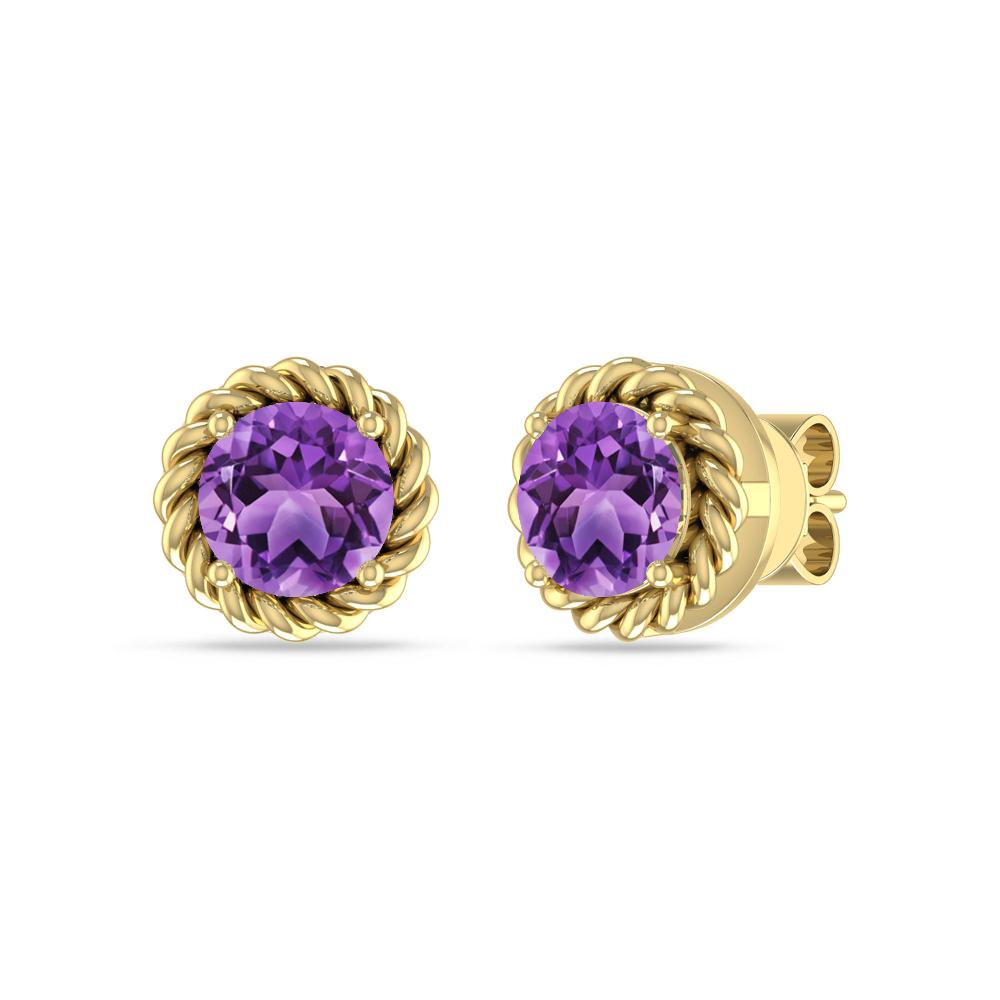 Yellow Gold - Amethyst