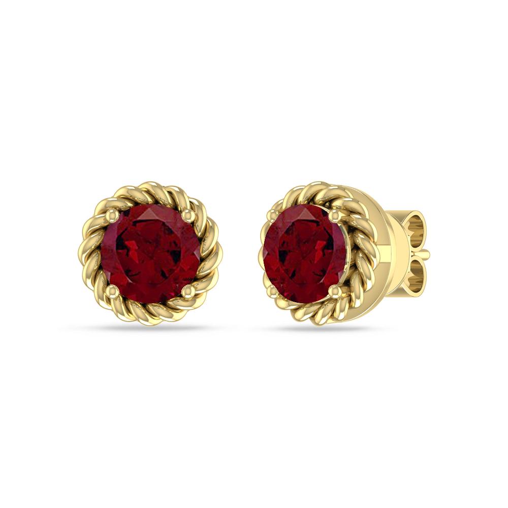 Yellow Gold - Garnet
