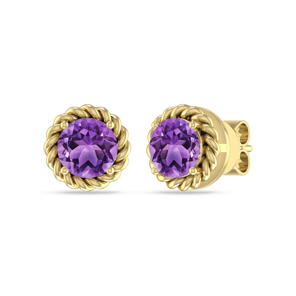Yellow Gold - Amethyst