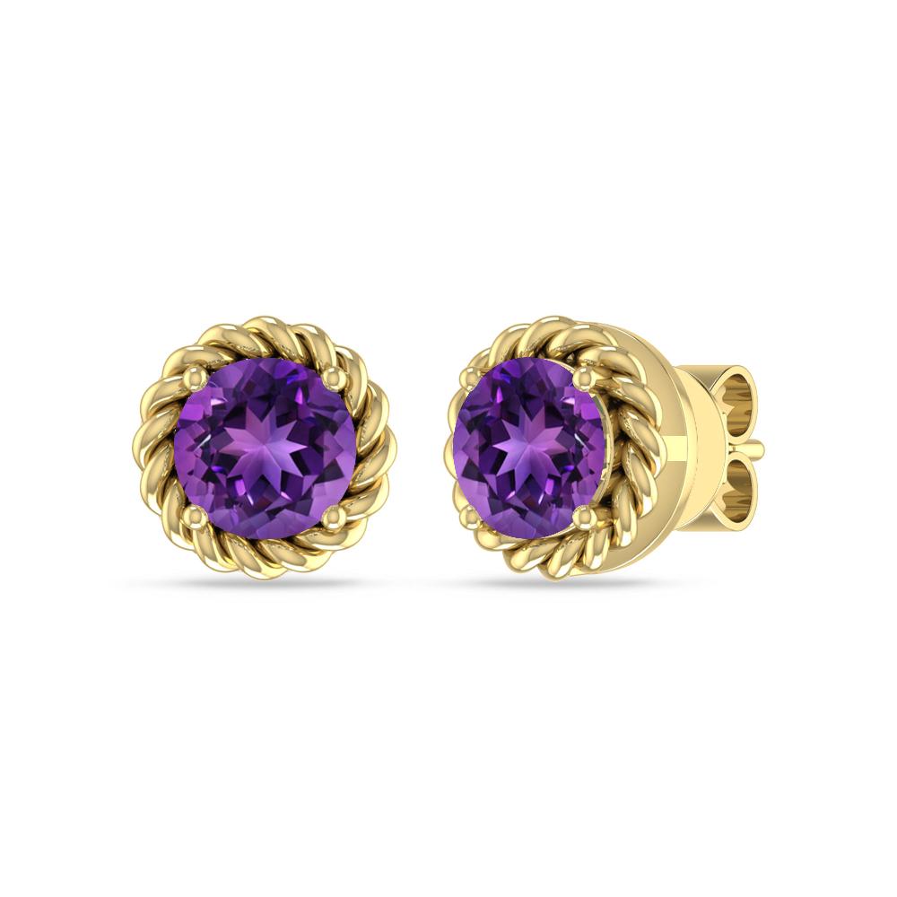 Yellow Gold - Amethyst