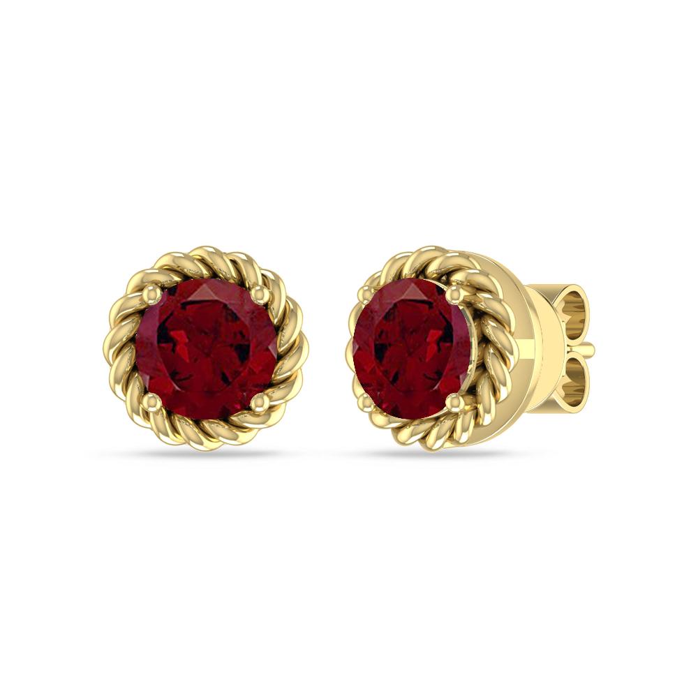 Yellow Gold - Garnet