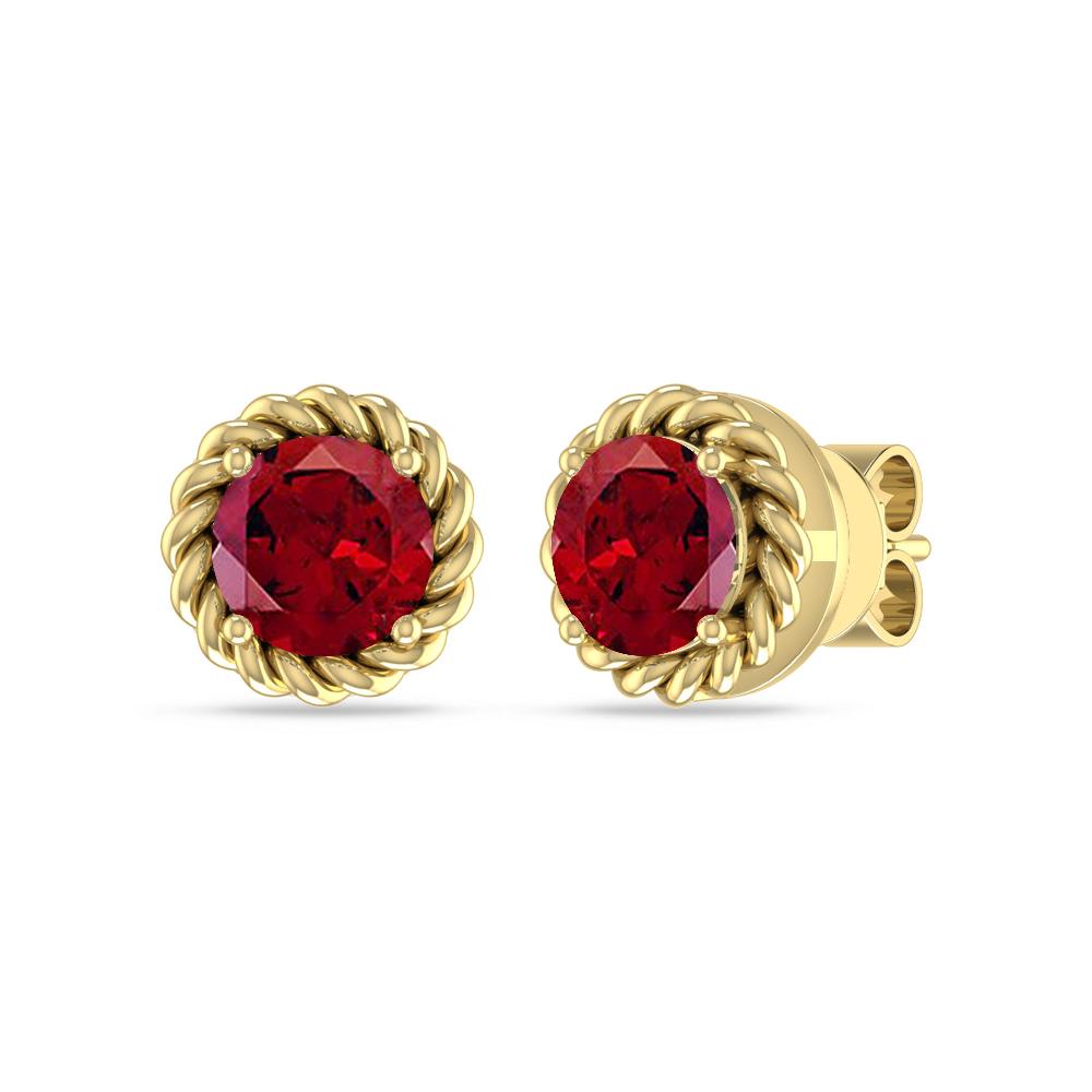 Yellow Gold - Garnet