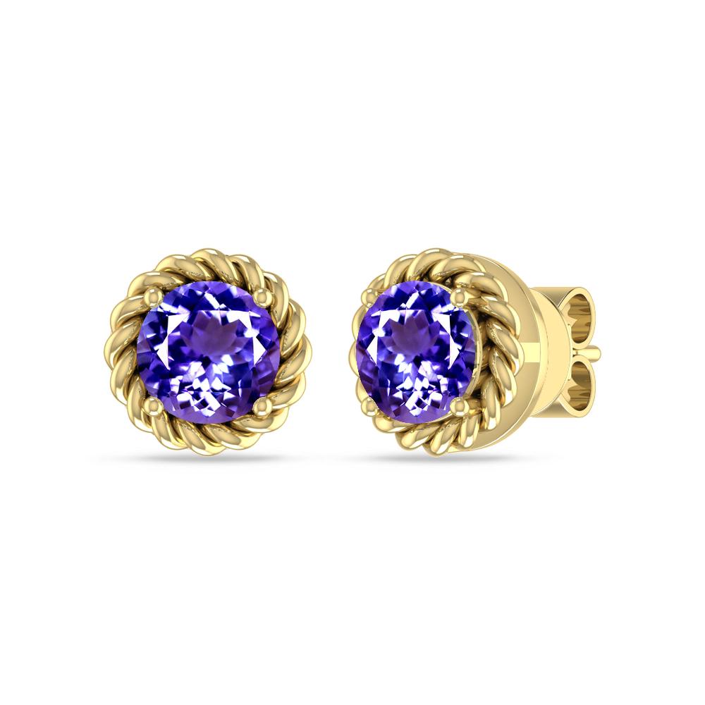 Yellow Gold - Tanzanite
