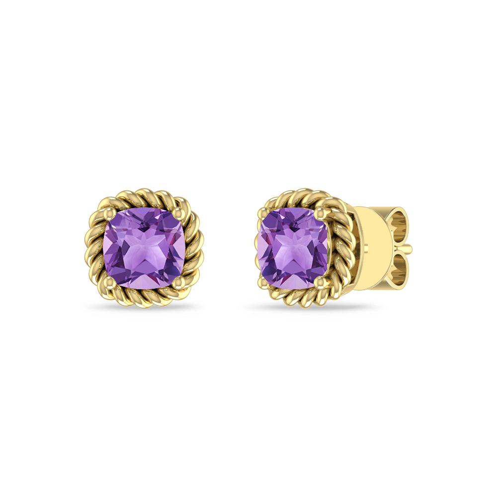 Yellow Gold - Amethyst