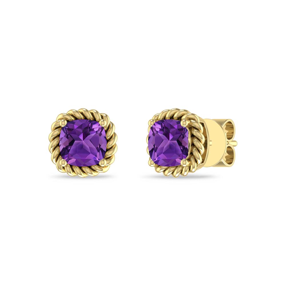 Yellow Gold - Amethyst
