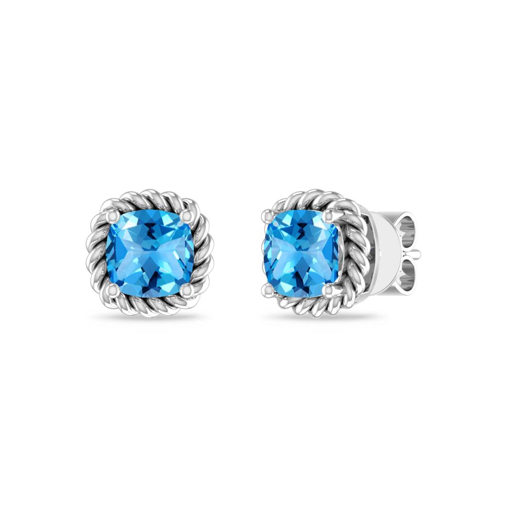 White Gold - Blue Topaz