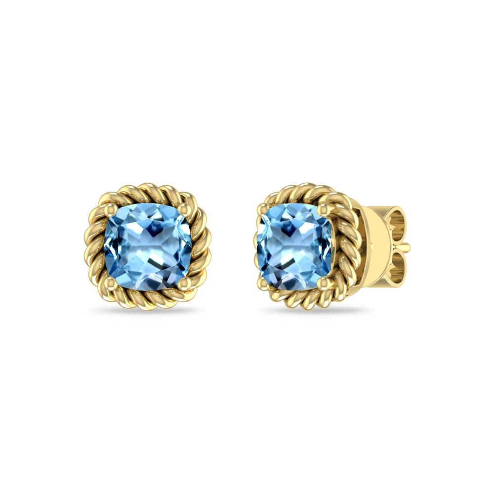 Yellow Gold - Aquamarine