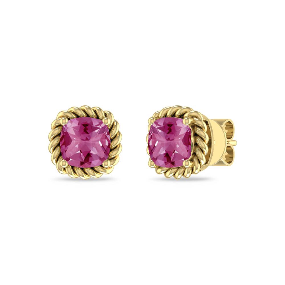 Yellow Gold - Pink Tourmaline