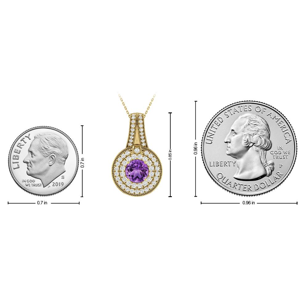 Yellow Gold - Amethyst