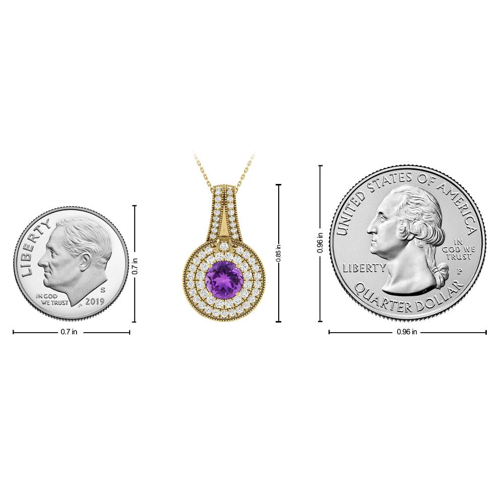 Yellow Gold - Amethyst