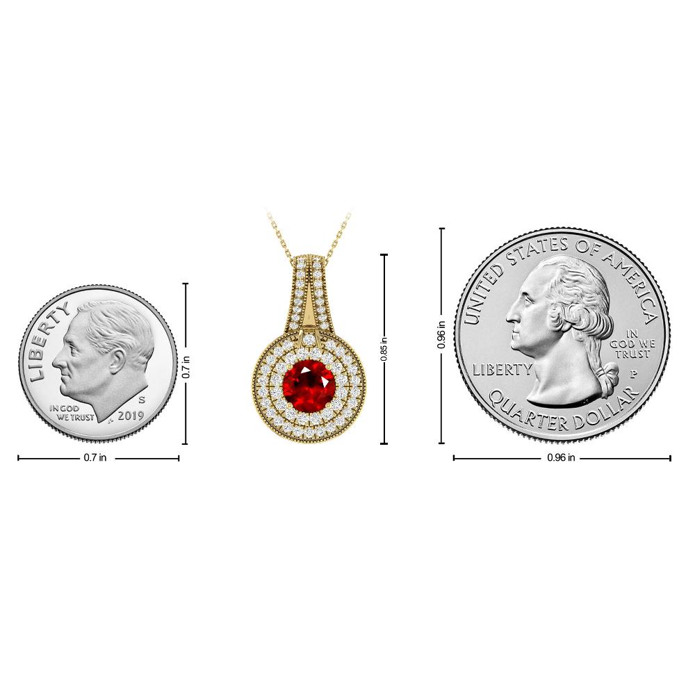Yellow Gold - Ruby