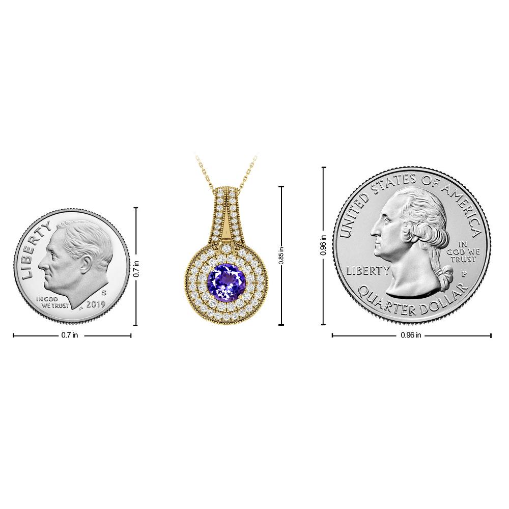 Yellow Gold - Tanzanite