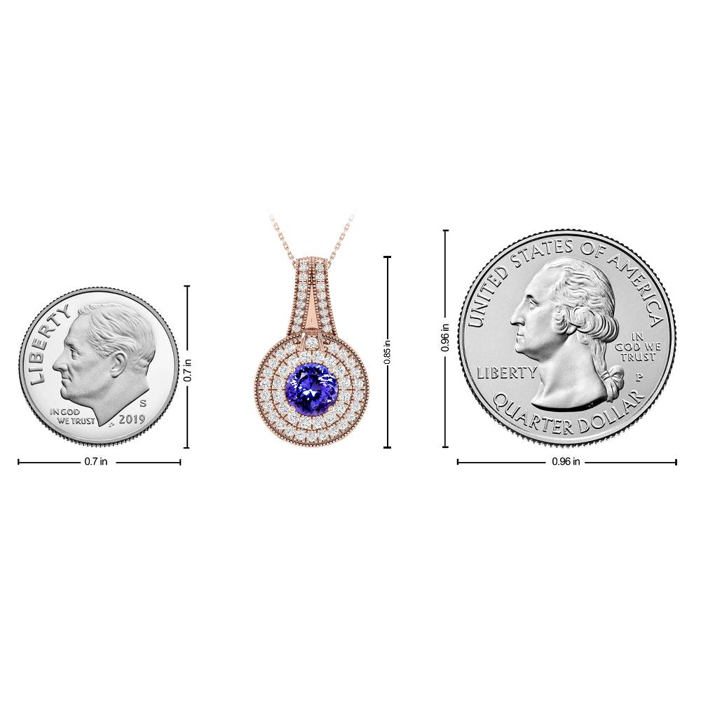Rose Gold - Tanzanite