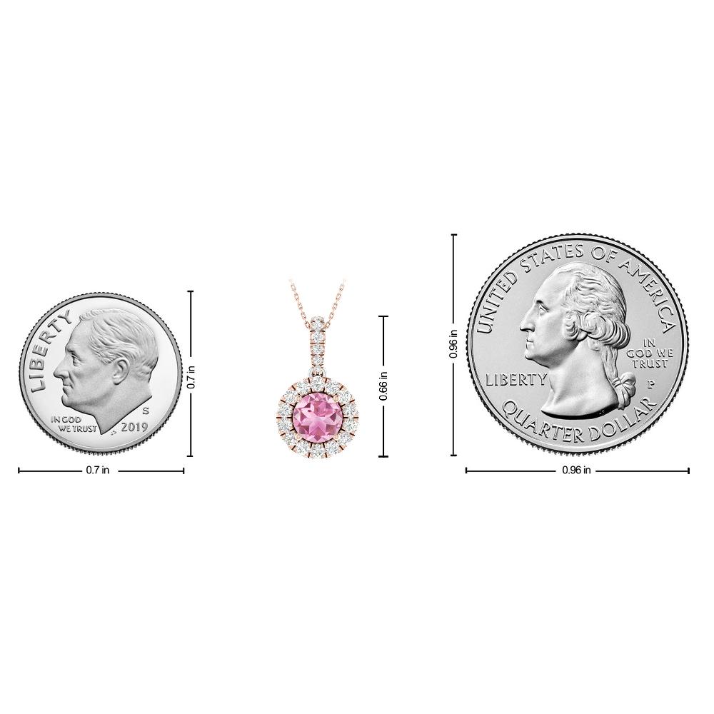 Rose Gold/White - Pink Tourmaline