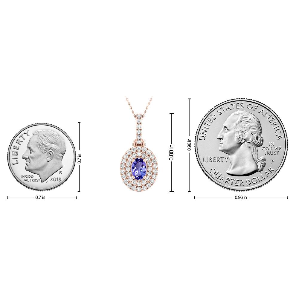 Rose Gold - Tanzanite