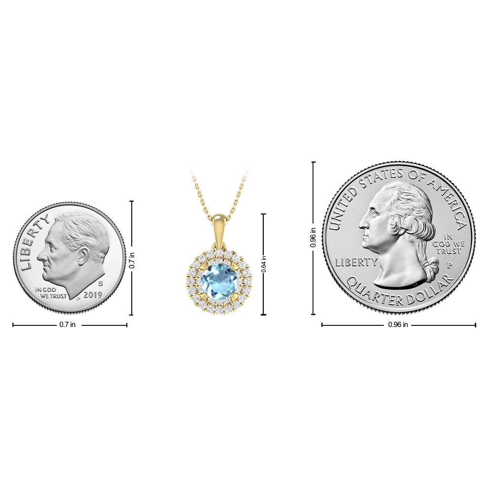 Yellow Gold - Aquamarine